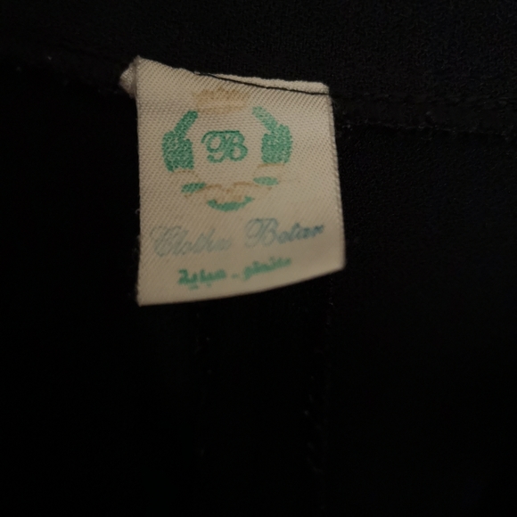 Navy vintage embroidered jacket/blazer - Picture 3 of 7